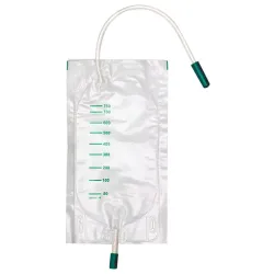 DCT Urine beenzak 750 ml "standaard" niet-steriel Met afvoer, 10 cm buis